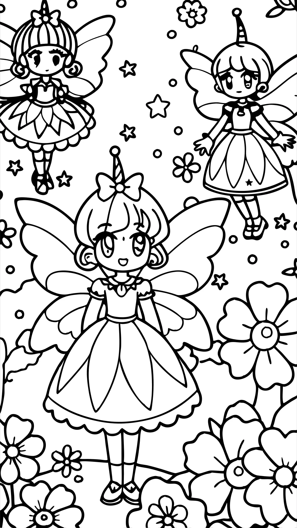 pretty cure coloring pages